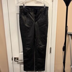 Black Leather Pants